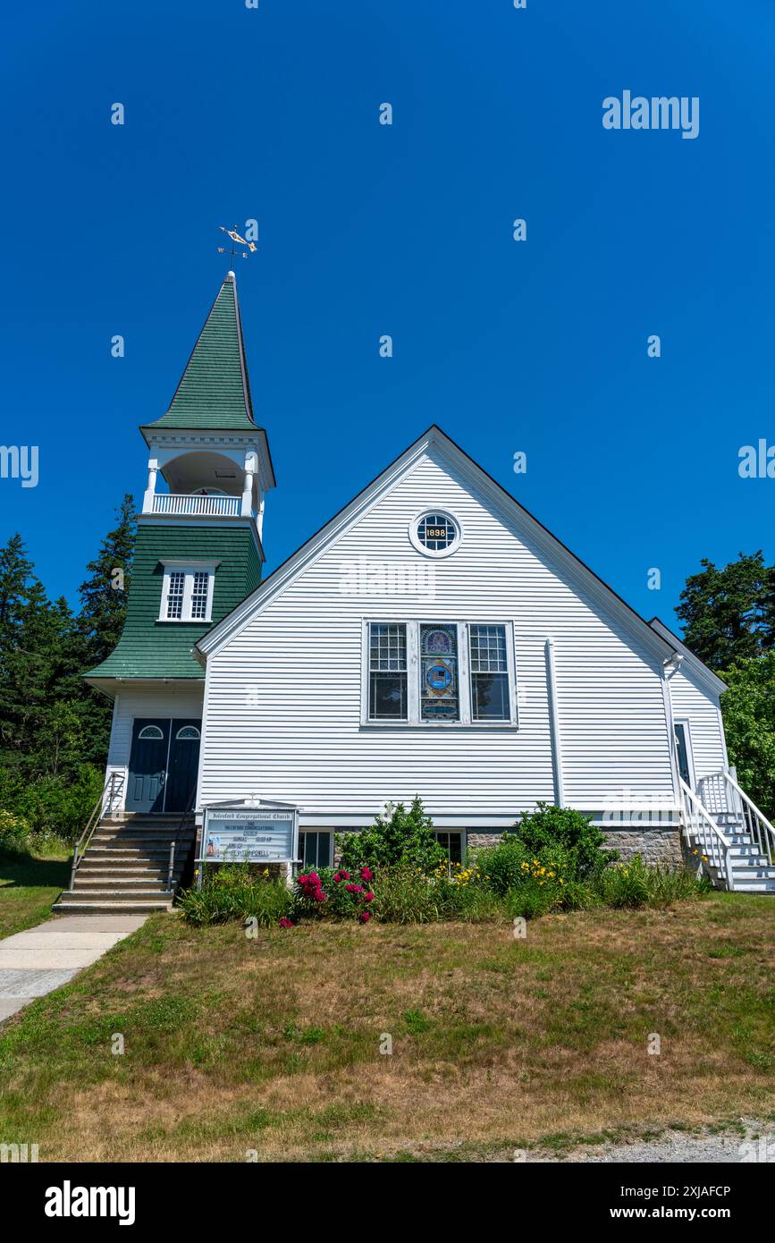 Islesford Congregational Church, Little Cranberry Island, Maine Foto Stock