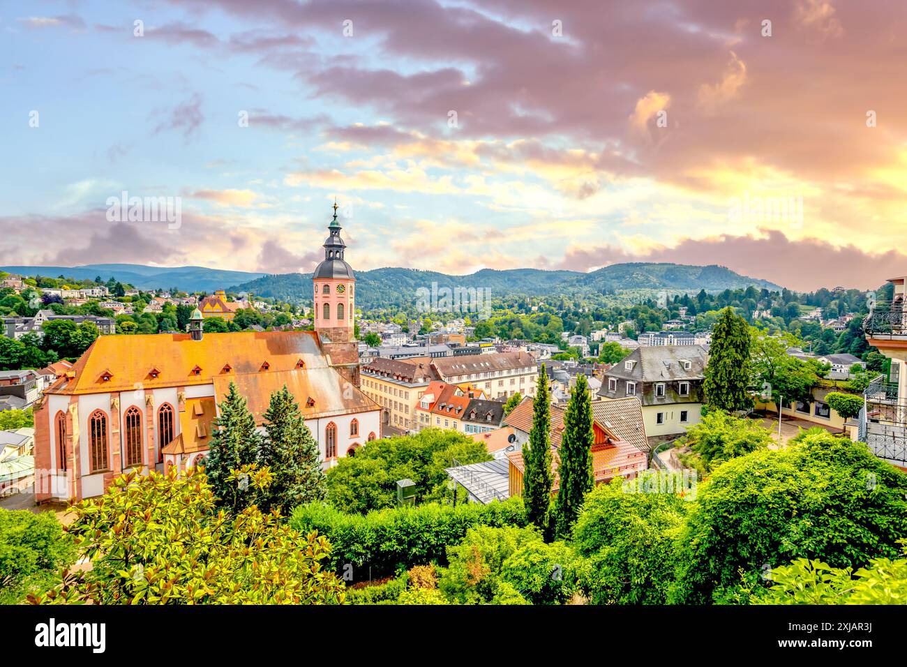Città vecchia di Baden-Baden, Germania Foto Stock