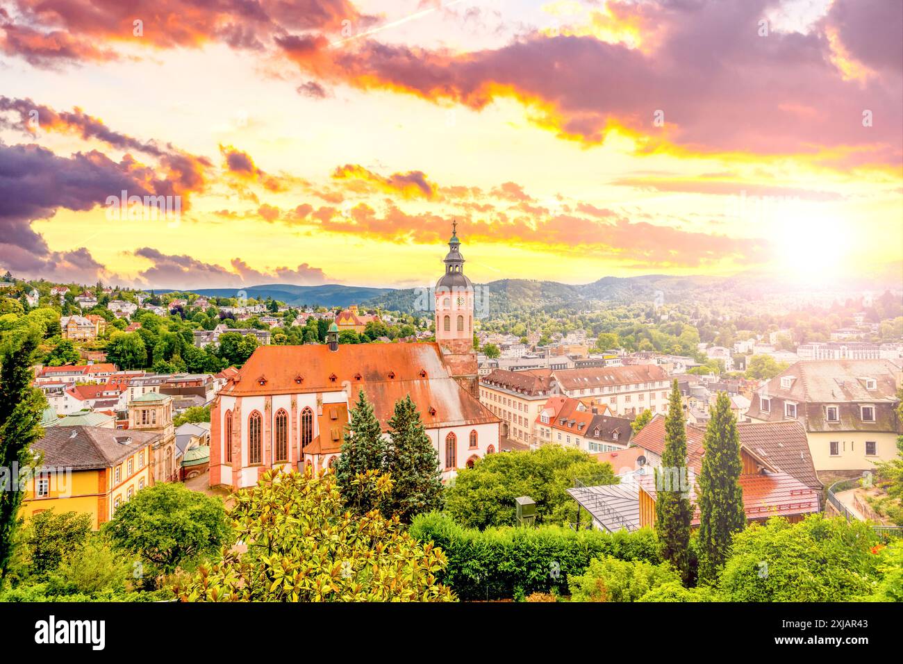 Città vecchia di Baden-Baden, Germania Foto Stock