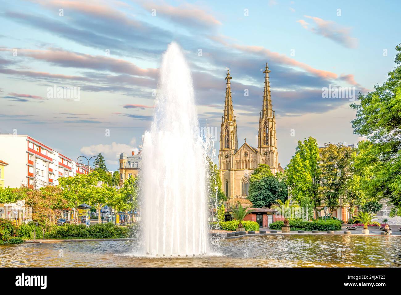 Città vecchia di Baden-Baden, Germania Foto Stock