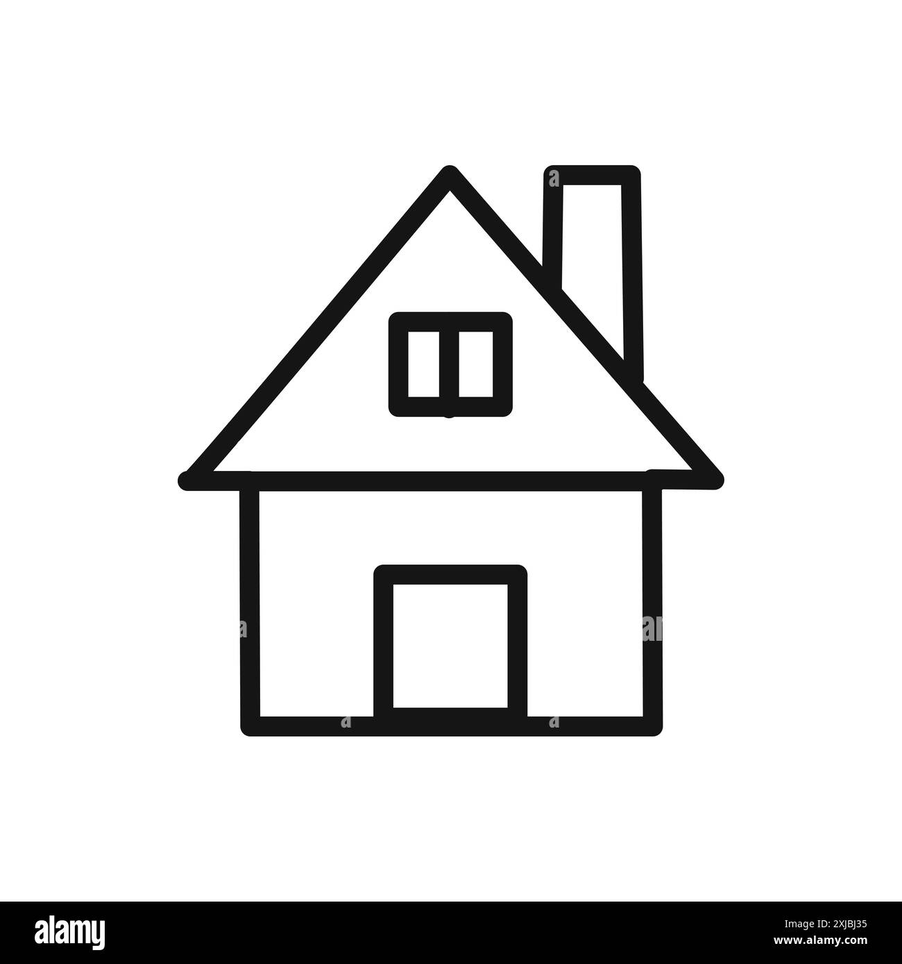 Icona Home segno grafico vettoriale lineare o simbolo impostato per l'interfaccia utente dell'app Web Illustrazione Vettoriale