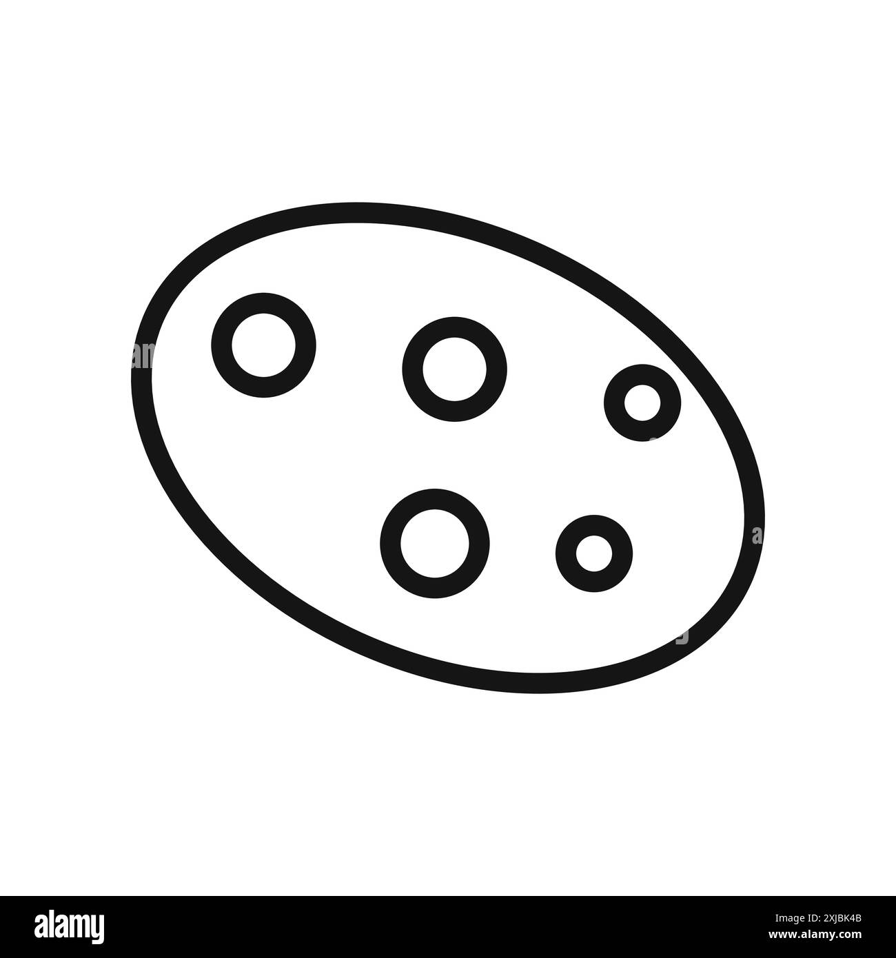 Icona cookie segno grafico vettoriale lineare o simbolo impostato per l'interfaccia utente dell'app Web Illustrazione Vettoriale