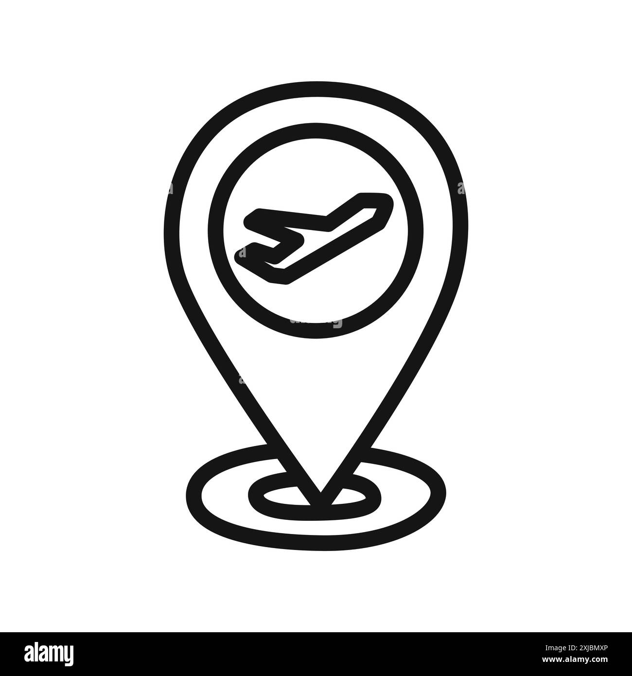 icona di viaggio segno grafico vettoriale lineare o set di simboli per l'interfaccia utente dell'app web Illustrazione Vettoriale