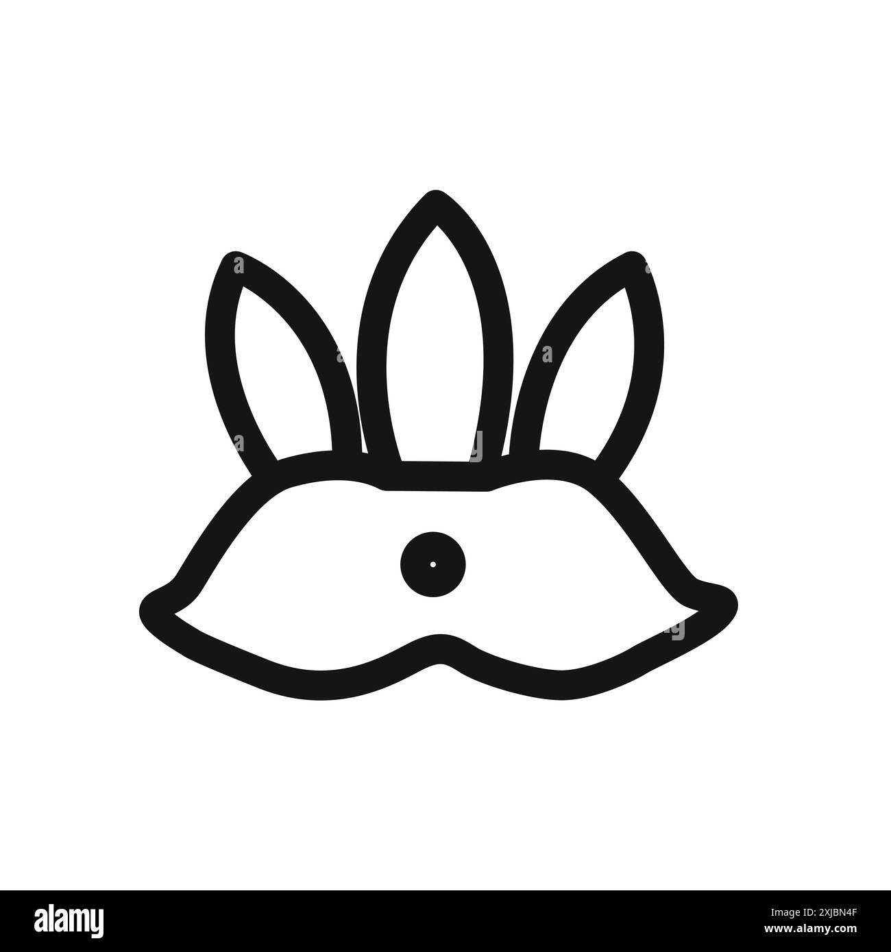 Icona Headdress Brasile segno grafico vettoriale lineare o set di simboli per l'interfaccia utente dell'app Web Illustrazione Vettoriale