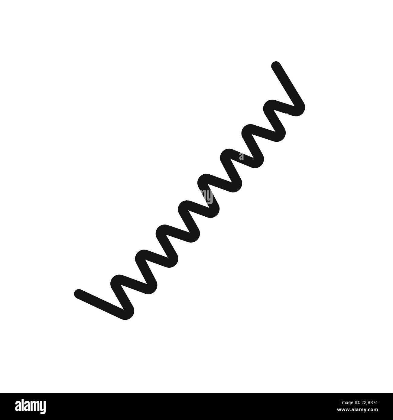 icona molla segno grafico vettoriale lineare o set di simboli per l'interfaccia utente dell'app web Illustrazione Vettoriale