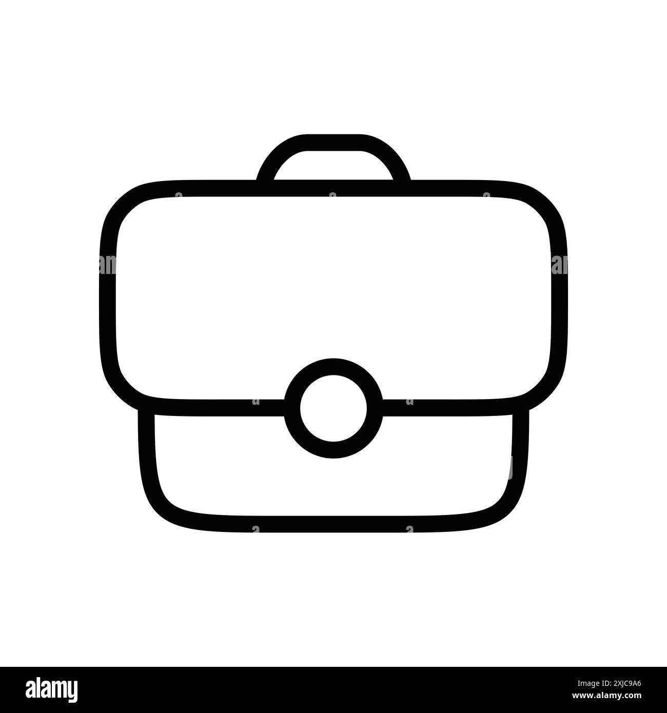 Set di icone Flat per la ricerca di lavori in bianco e nero con vettore di contorno Illustrazione Vettoriale