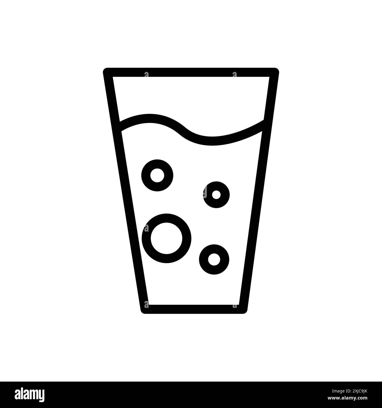 Icona di immersione in acqua Flat Set in bianco e nero contorno vettoriale Illustrazione Vettoriale