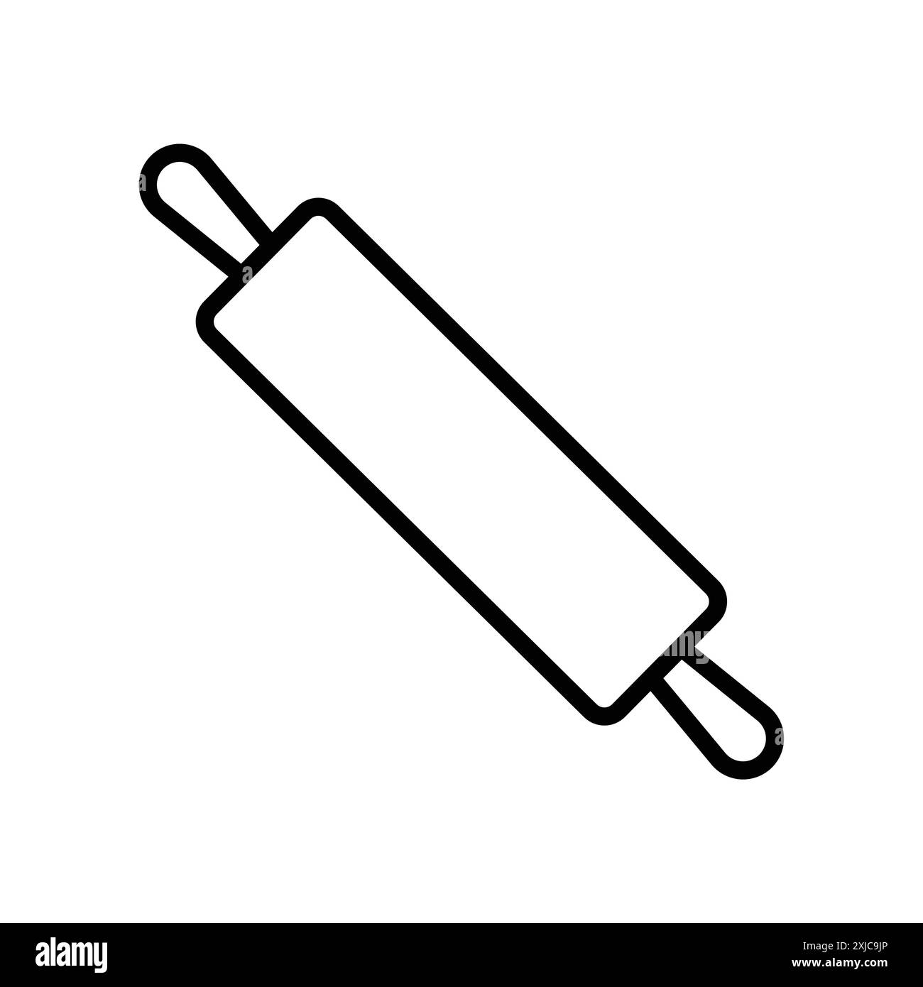 Icona mattonella Flat Set in bianco e nero contorno vettoriale Illustrazione Vettoriale