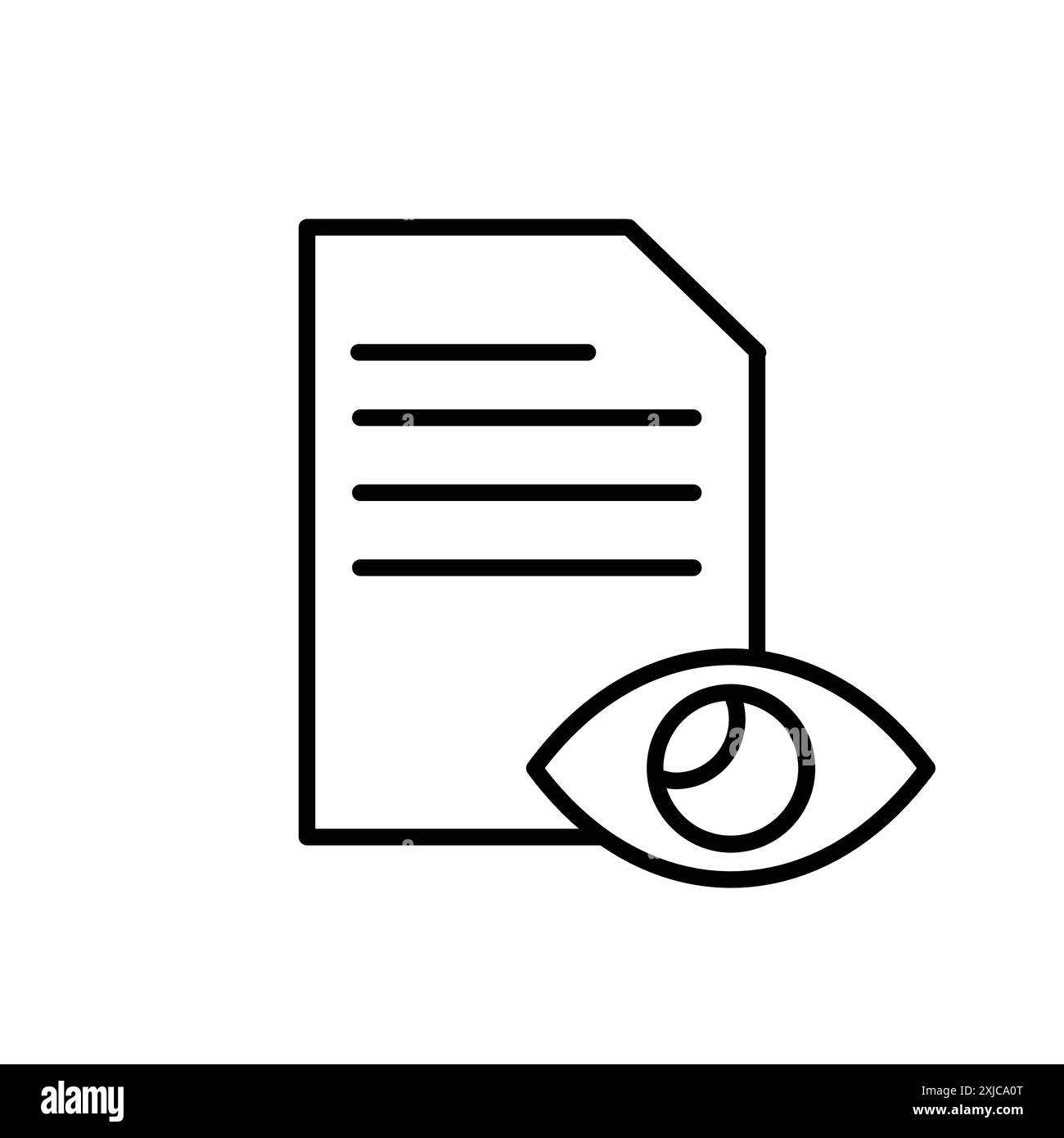 Icona visualizzazione dati Flat Set in bianco e nero contorno vettoriale Illustrazione Vettoriale