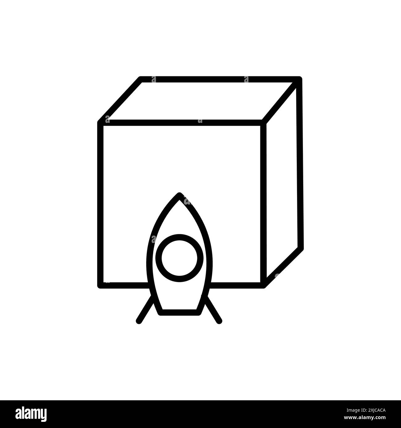 Icona di rilascio del prodotto Set piatto in bianco e nero vettoriale di contorno Illustrazione Vettoriale