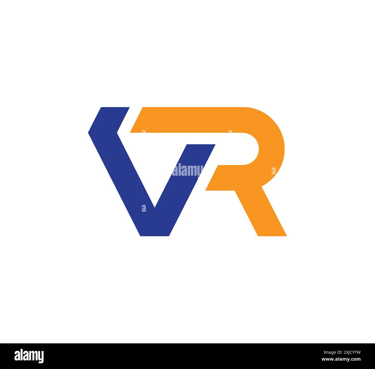 modello vettoriale di design del logo vr, modello vettoriale iniziale del logo della lettera vr. icona vr per monogramma. logo rv, icona rv, lettera rv, logo vr, icona vr, vr Illustrazione Vettoriale