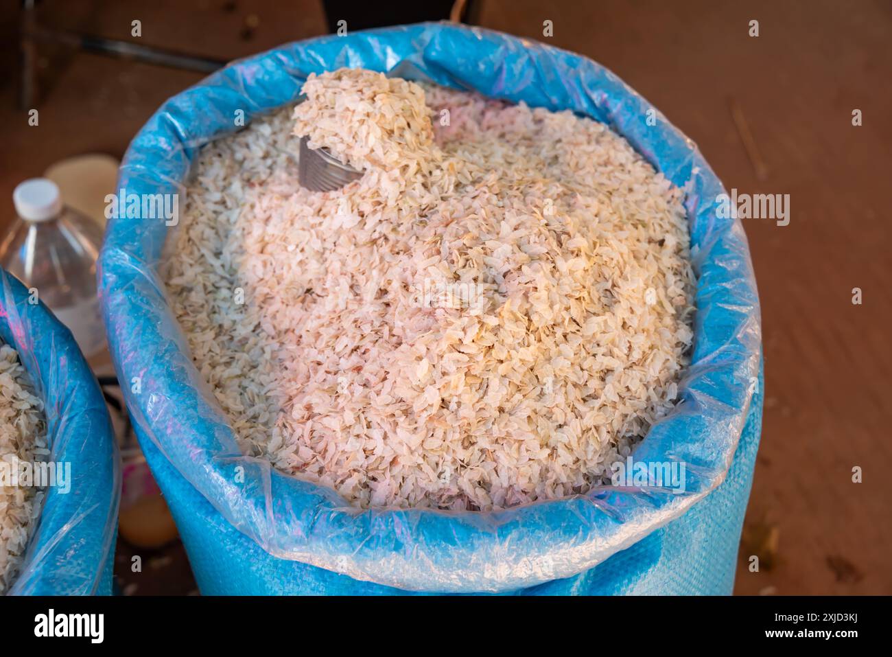 Merci sul mercato locale in Cambogia Foto Stock