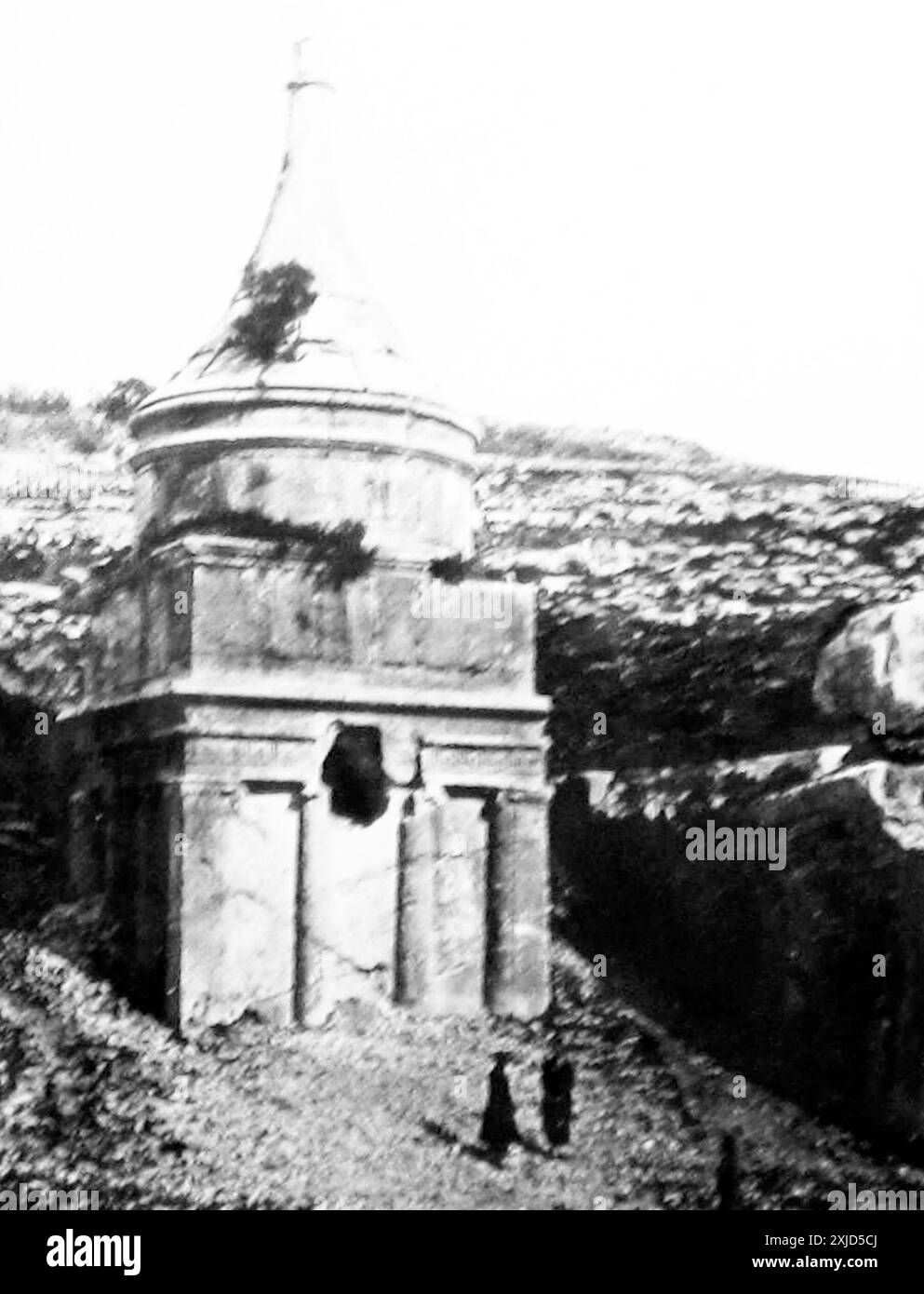 Tomba di Assalonne, Gerusalemme, periodo vittoriano Foto Stock