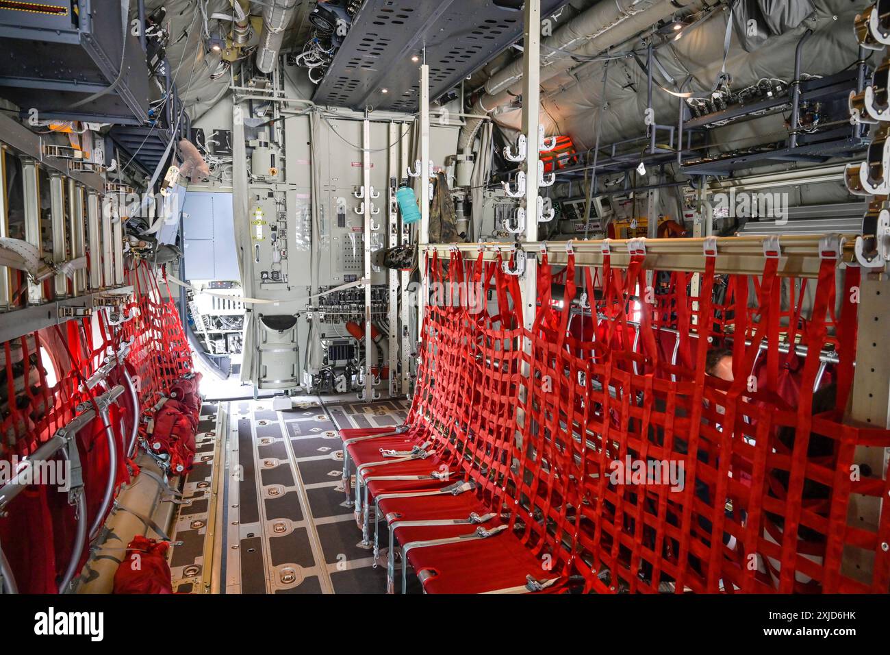 Innenansicht Lockheed Martin KC-130J Super Hercules, Deutsche Luftwaffe, ILA 2024, Internationale Luft- und Raumfahrtausstellung Berlin, Schönefeld, B Foto Stock