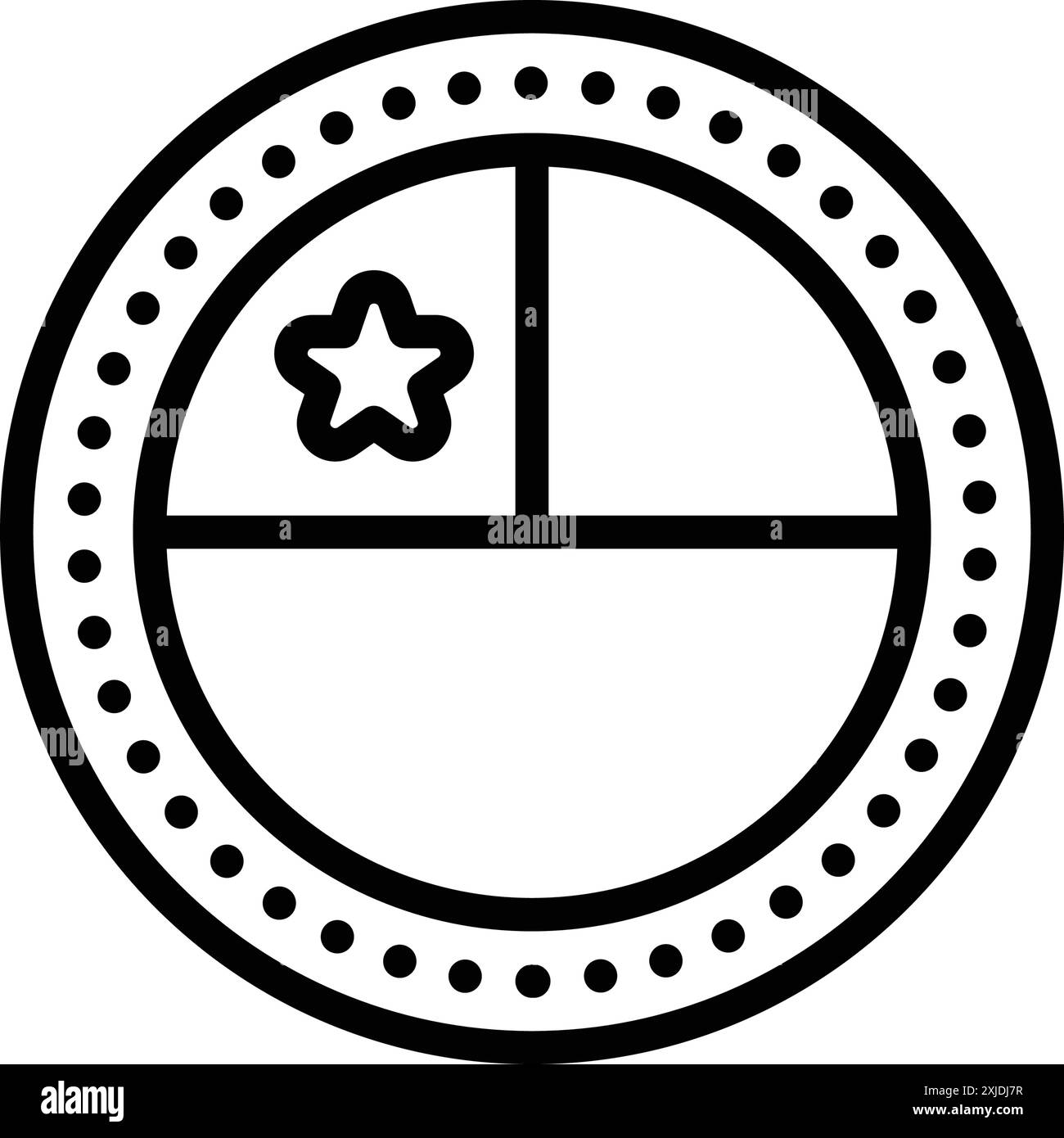 Icona per il cile, bandiera Illustrazione Vettoriale