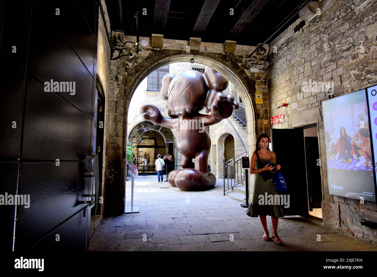 Museo Moco. Carrer Montcada, Barcellona, Catalogna, Spagna. Foto Stock