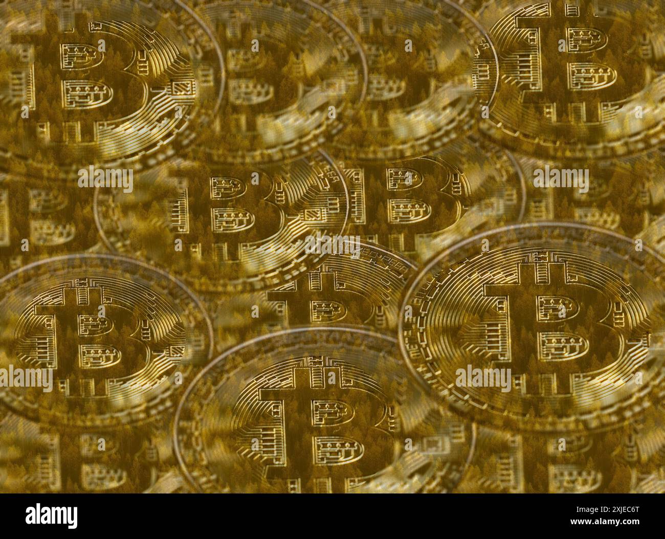 Moneta, blockchain e criptovaluta online come denaro con mining, sicurezza e privacy per gli investimenti. Valuta virtuale, circuito e pagamento digitale Foto Stock