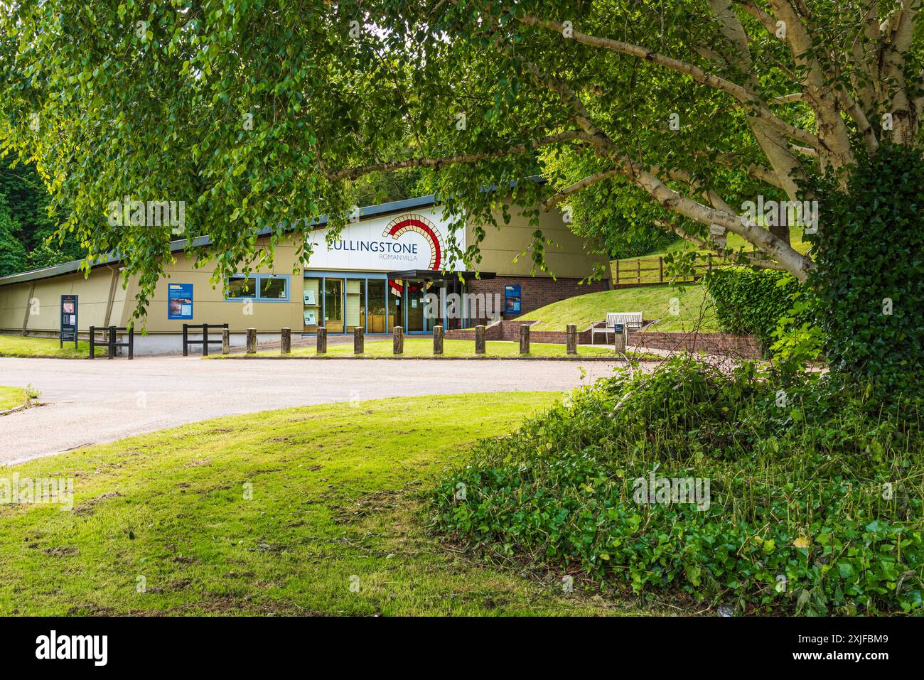 Lullingstone Roman Villa vicino a Eynsford nel Kent, Inghilterra. Foto Stock