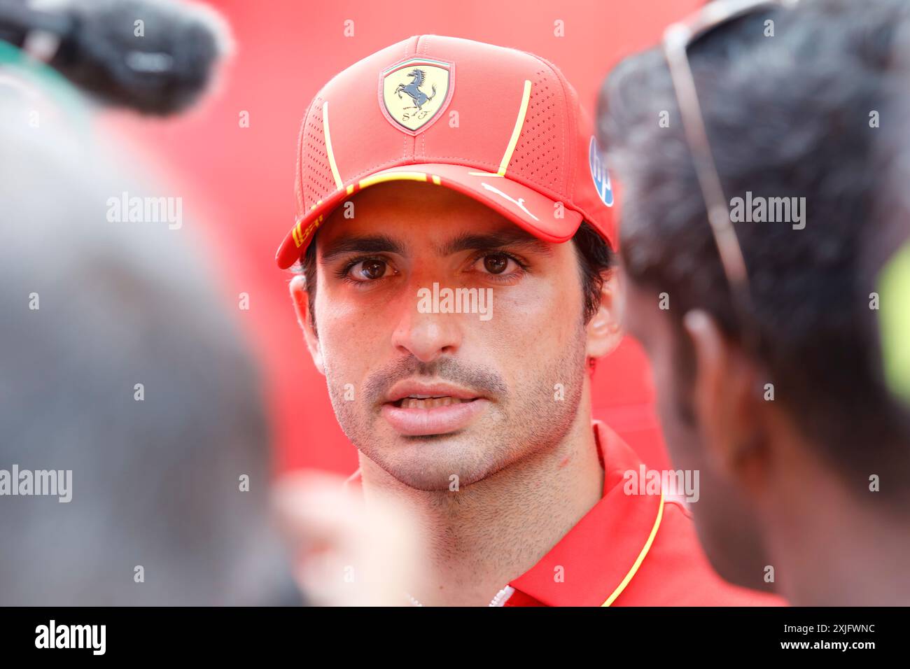 Mogyorod, Ungheria. 18 luglio 2024. Formula 1 Gran Premio d'Ungheria a Hungaroring, Ungheria. Nella foto: Carlos Sainz (SPA) della Scuderia Ferrari © Piotr Zajac/Alamy Live News Foto Stock