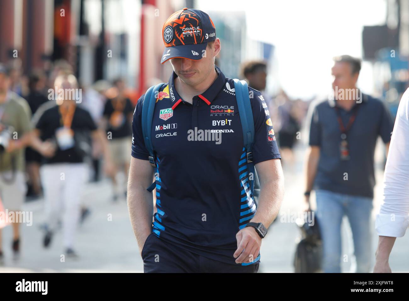 Mogyorod, Ungheria. 18 luglio 2024. Formula 1 Gran Premio d'Ungheria a Hungaroring, Ungheria. Nella foto: Max Verstappen (NLD) di Oracle Red Bull Racing © Piotr Zajac/Alamy Live News Foto Stock