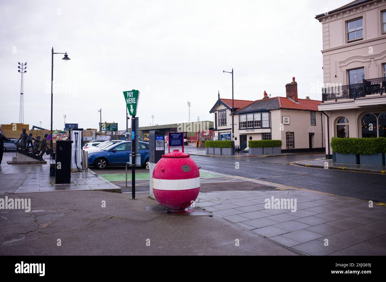 Miniera sul molo di Harwich, Essex Foto Stock