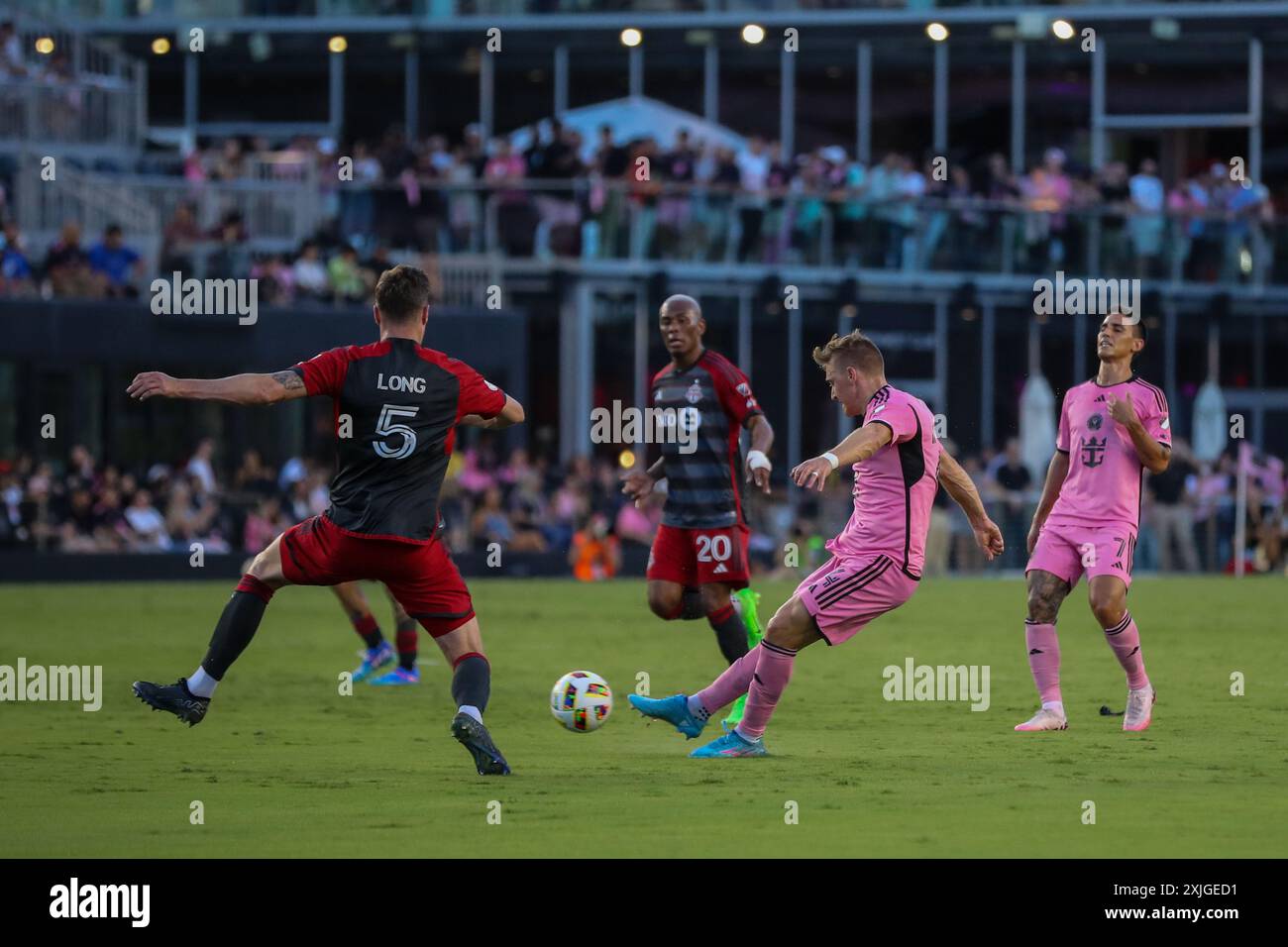 Inter Miami CF V Toronto FC, MLS, 7–17–2024, Chase Stadium Fort Lauderdale, Florida, Stati Uniti, foto: Chris Arjoon/Credit Foto Stock