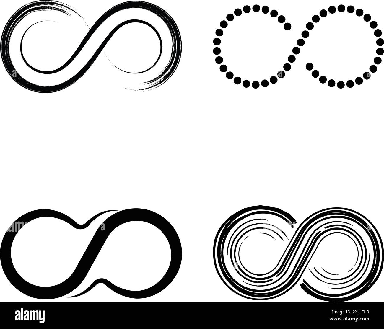 Icona Infinito, disegno del simbolo dell'illustrazione vettoriale Illustrazione Vettoriale