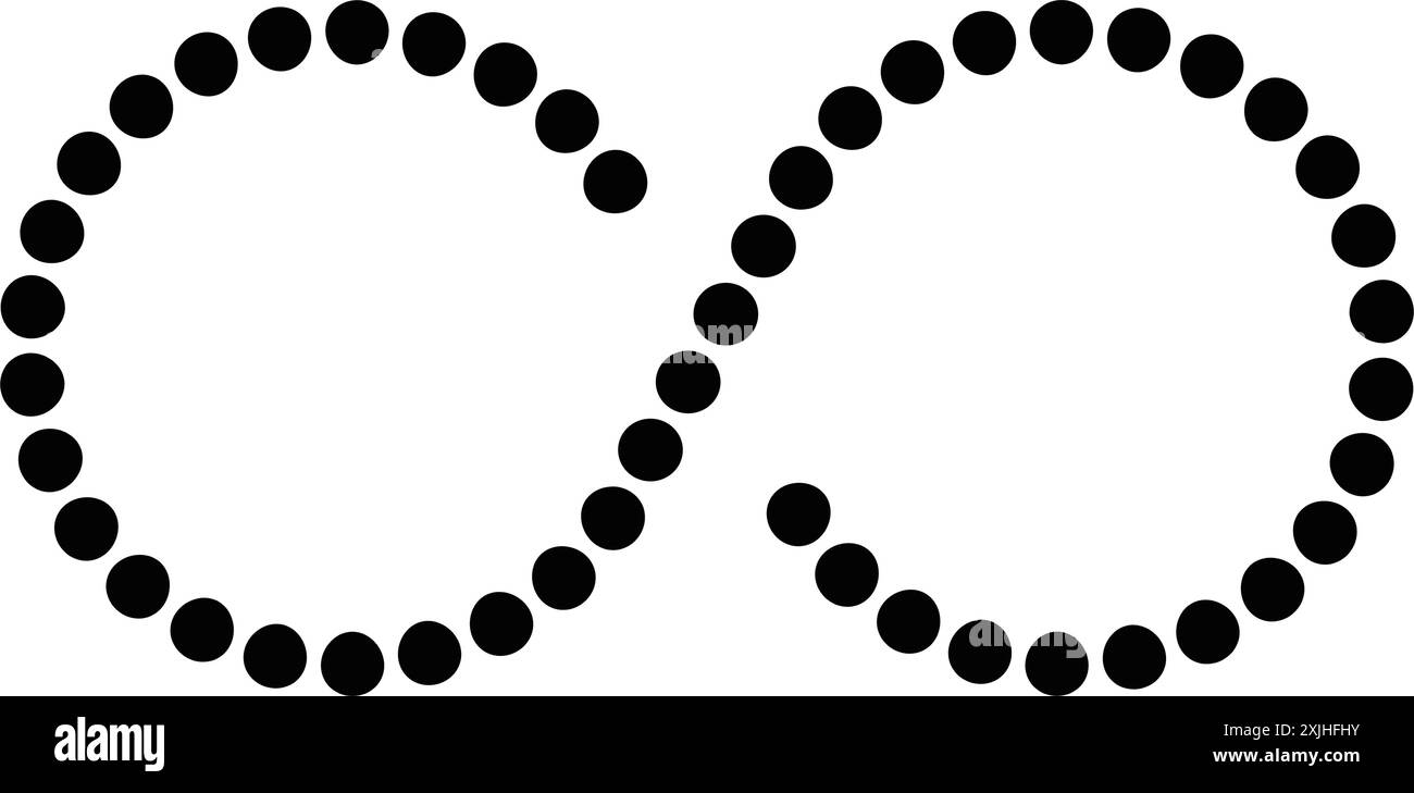 Icona Infinito, disegno del simbolo dell'illustrazione vettoriale Illustrazione Vettoriale