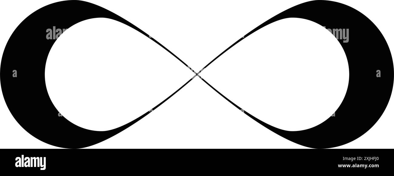 Icona Infinito, disegno del simbolo dell'illustrazione vettoriale Illustrazione Vettoriale