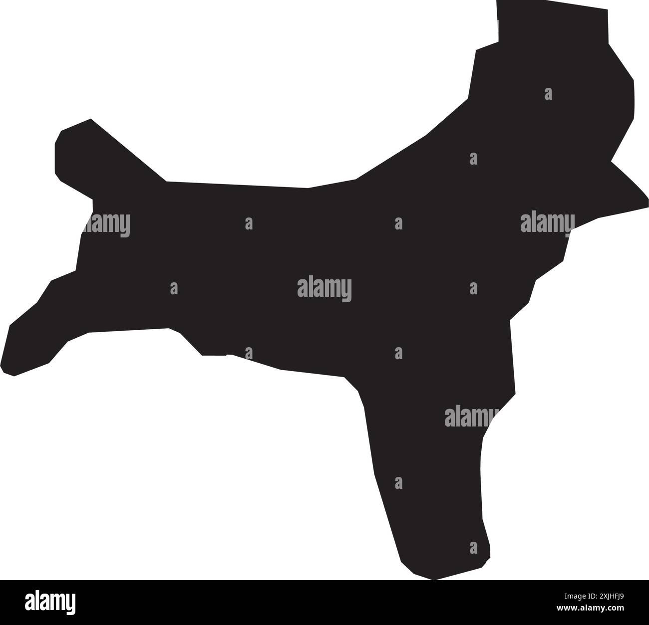 disegno del simbolo vettoriale dell'icona della mappa dell'isola di natale Illustrazione Vettoriale