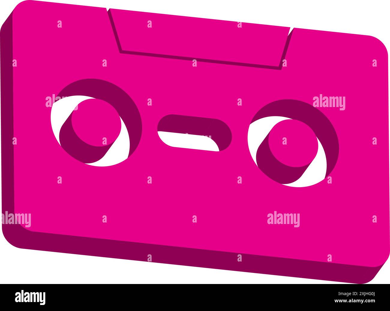 Design del simbolo vettoriale del logo della cassetta Illustrazione Vettoriale