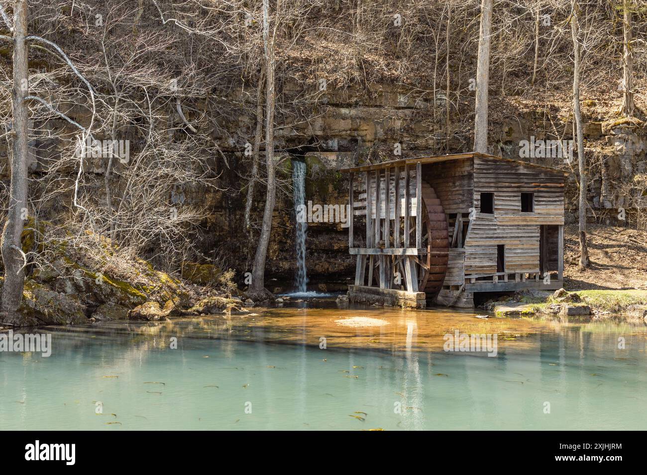 Falling Spring Mill, Missouri Ozarks Foto Stock
