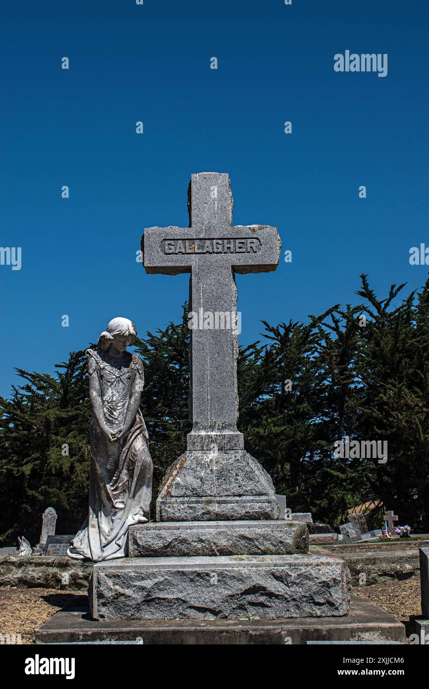 Cimitero di Olema, Olema, California, Stati Uniti Foto Stock