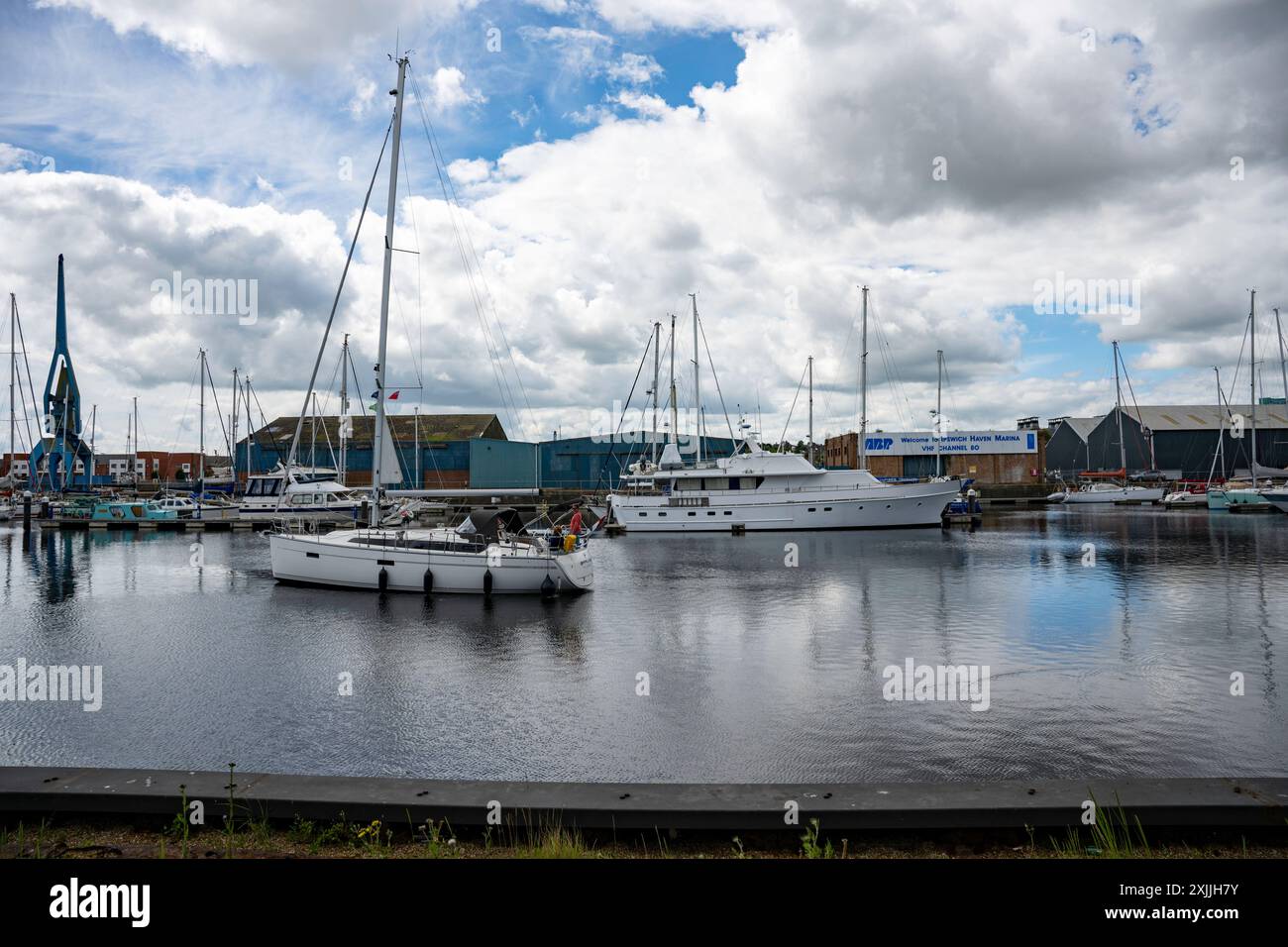 Marina di Ipswich Suffolk REGNO UNITO Foto Stock