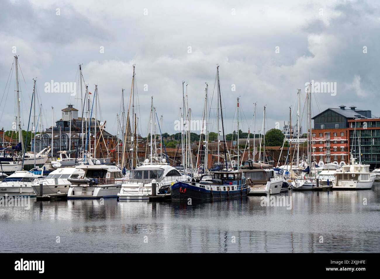 Marina di Ipswich Suffolk REGNO UNITO Foto Stock