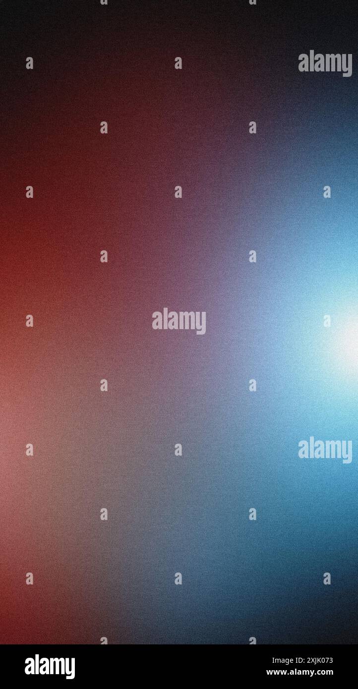 Immagine con sfondo testurizzato che mostra una sfumatura di colore dal blu al rosso Foto Stock