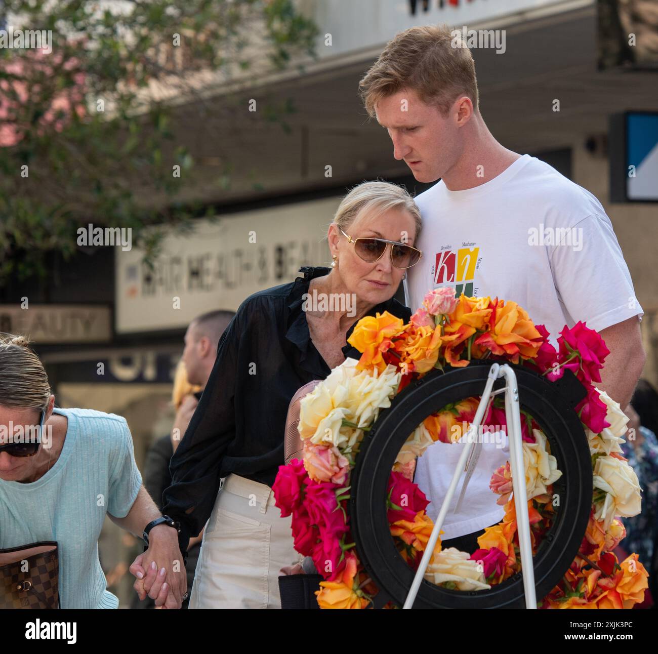 Bondi Junction, Westfields Stabbing Memorial Foto Stock