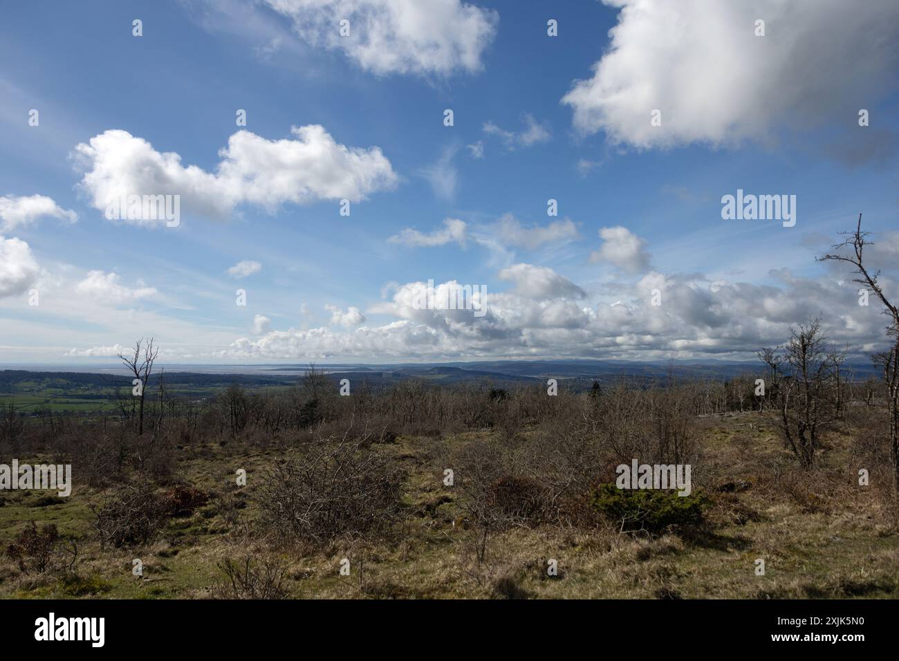 Hutton Roof Crags vicino a Burton, nel Kendal Westmorland e Furness, ex Cumbria, Inghilterra Foto Stock