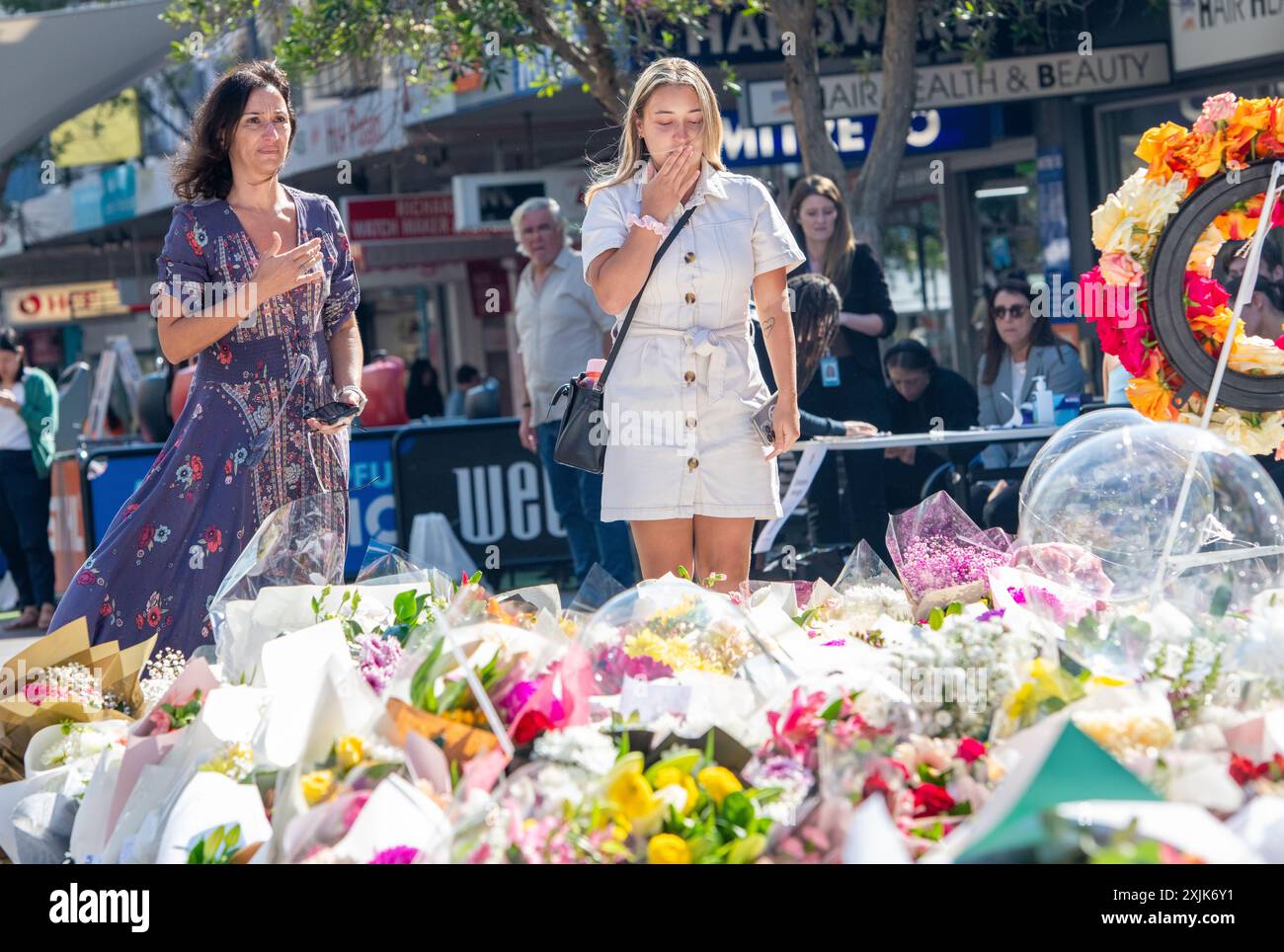 Bondi Junction, Westfields Stabbing Memorial Foto Stock