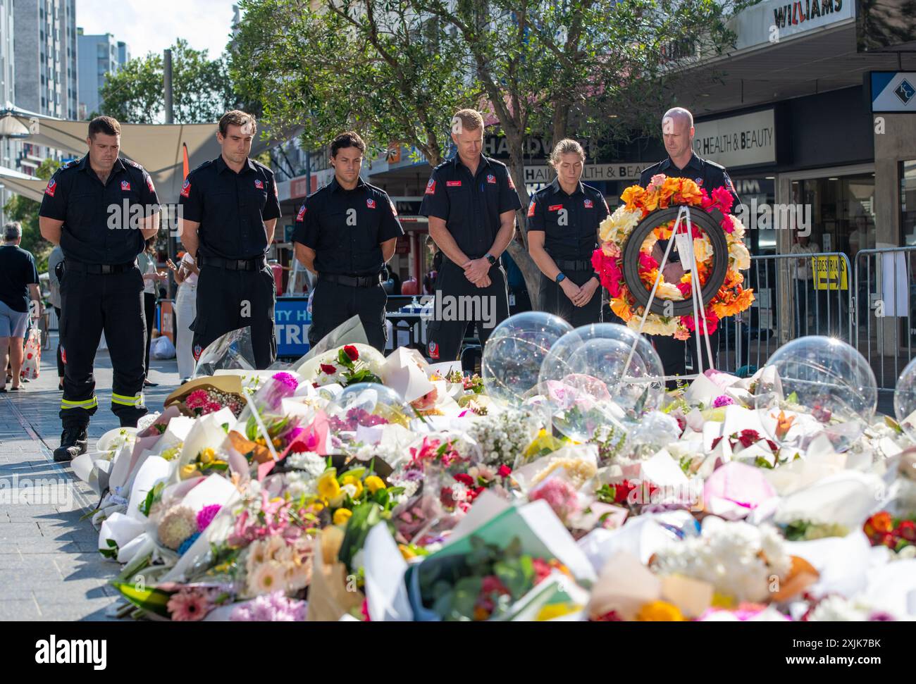 Bondi Junction, Westfields Stabbing Memorial Foto Stock