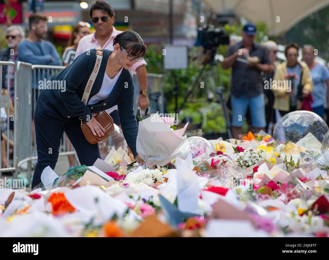 Bondi Junction, Westfields Stabbing Memorial Foto Stock