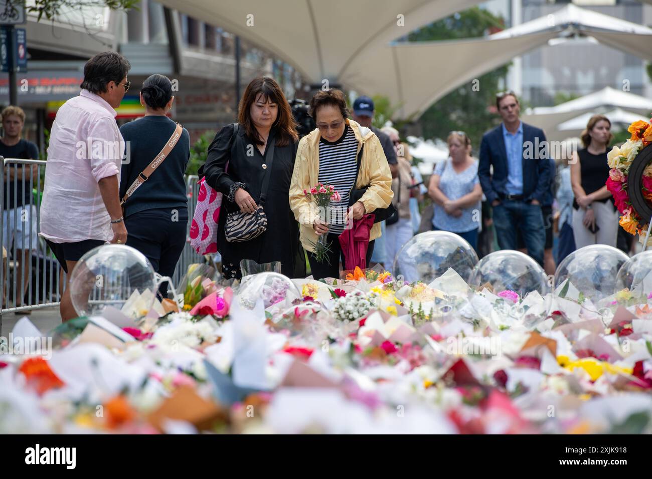 Bondi Junction, Westfields Stabbing Memorial Foto Stock