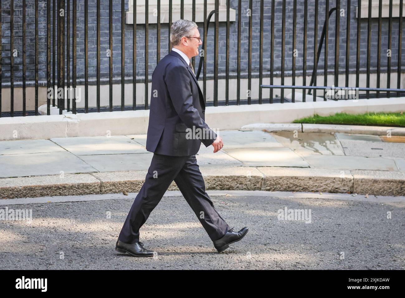 Londra, 19 luglio 2024. Sir Keir Starmer, primo Ministro del Regno Unito, dà il benvenuto oggi a Downing Street a Londra a Volodymyr Zelenskyy, Presidente dell'Ucraina. Crediti: Imageplotter/Alamy Live News Foto Stock
