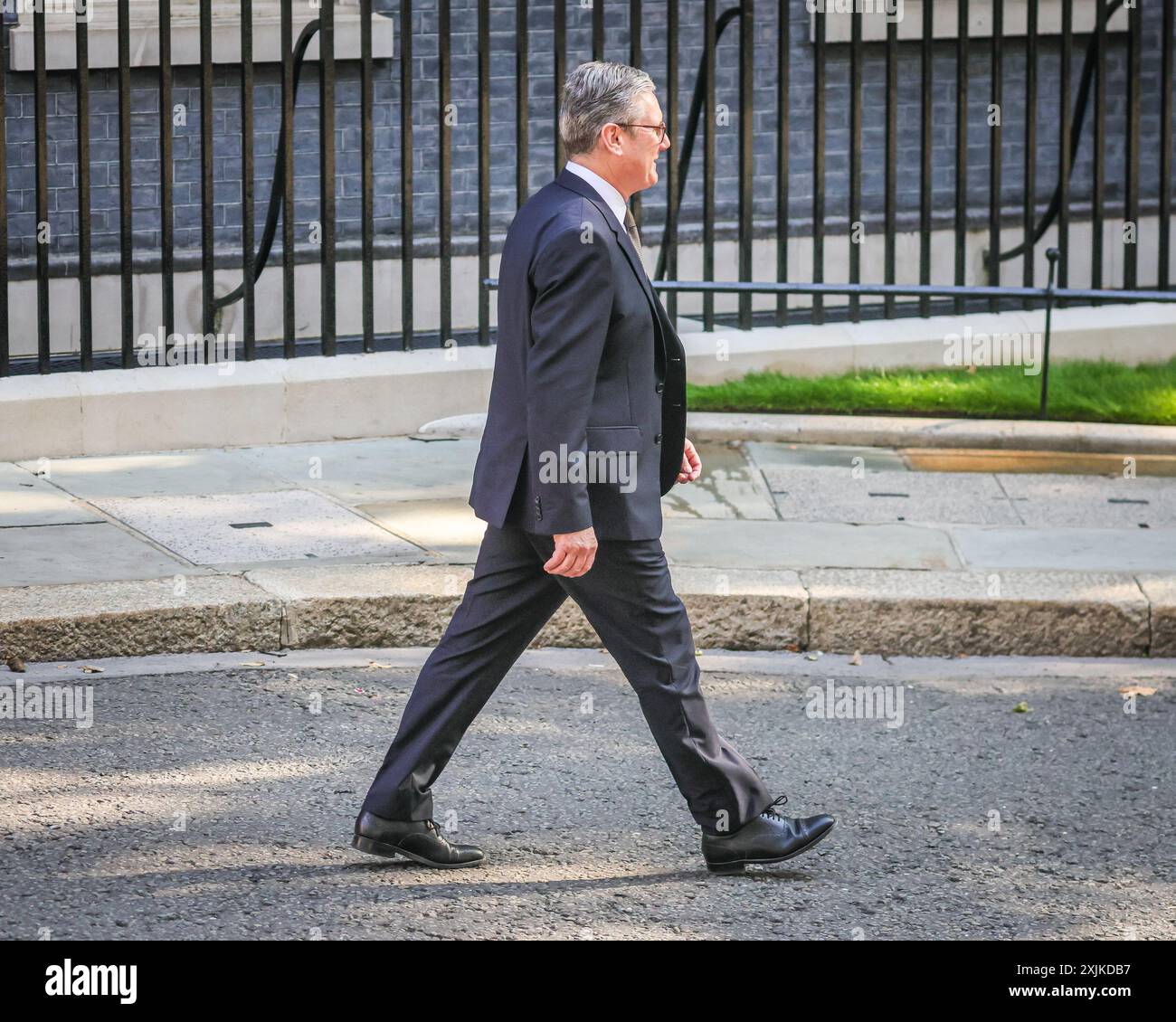 Londra, 19 luglio 2024. Sir Keir Starmer, primo Ministro del Regno Unito, dà il benvenuto oggi a Downing Street a Londra a Volodymyr Zelenskyy, Presidente dell'Ucraina. Crediti: Imageplotter/Alamy Live News Foto Stock