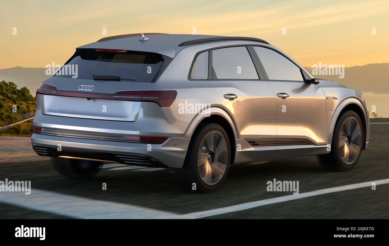 Audi e-tron leader nelle vendite nel suo segmento Foto Stock