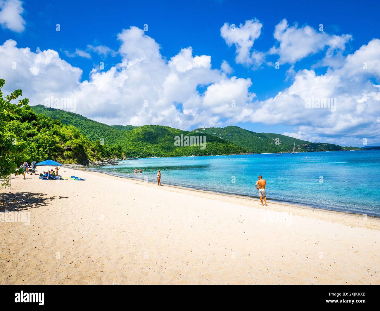 Francis Bay nel Parco Nazionale delle Isole Vergini sull'isola di St John nelle Isole Vergini americane Foto Stock