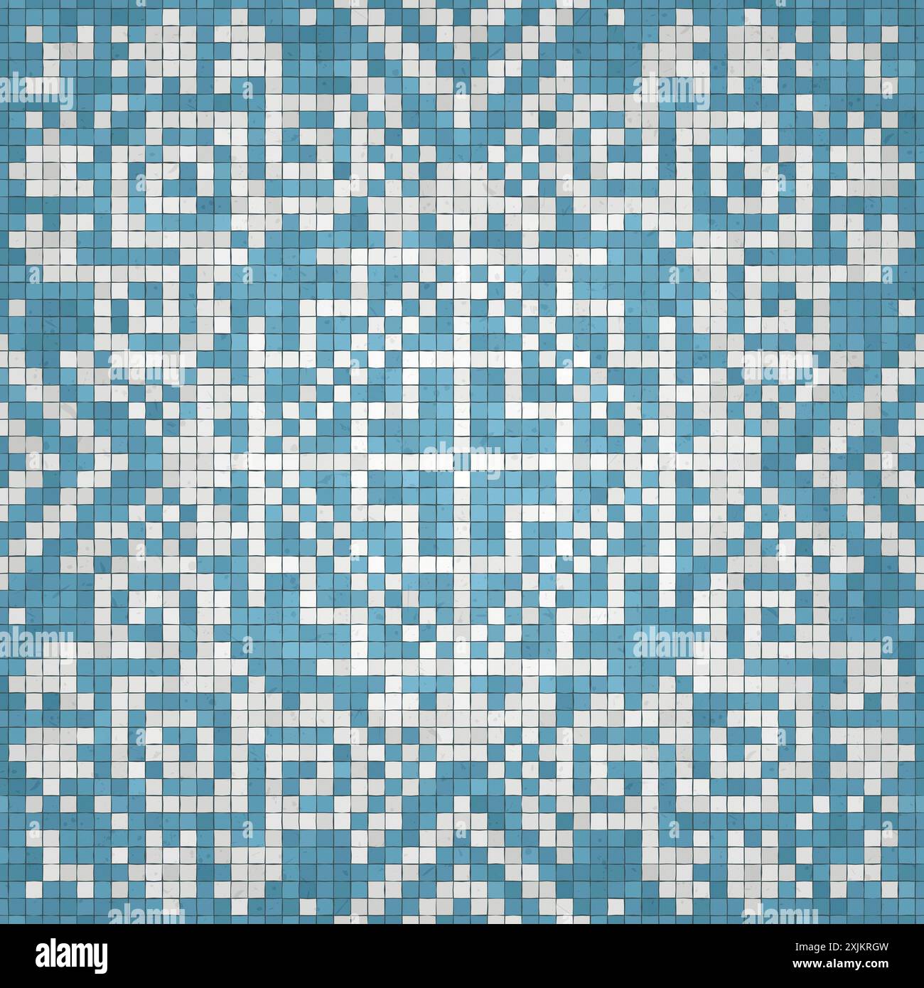 Sfondo tessere mosaico, motivo vettoriale senza cuciture Foto Stock