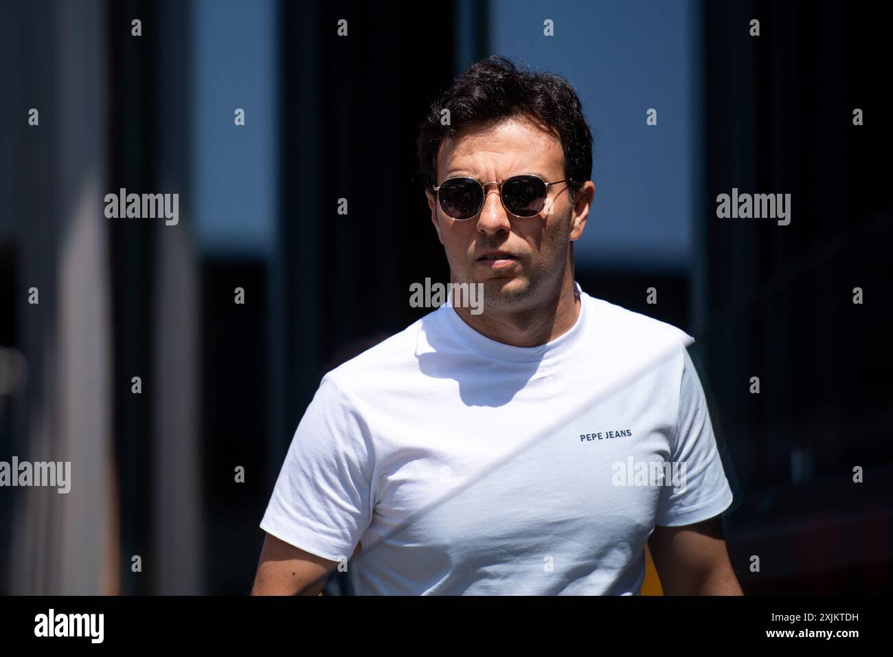 Sergio Checo Perez (Oracle Red Bull Racing, Mexiko, #11), HUN, Formel 1 Weltmeisterschaft, Grand Prix von Ungarn, Hungaroring, Ankunft der Fahrer, 19.07.2024 foto: Eibner-Pressefoto/Michael Memmler Foto Stock