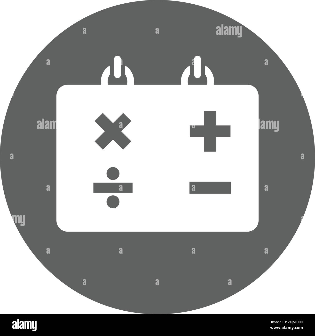 Lavagna, istruzione, icona matematica. Uso commerciale, file stampati e presentazioni, materiali promozionali, Web o qualsiasi tipo di progetto di progettazione. Illustrazione Vettoriale