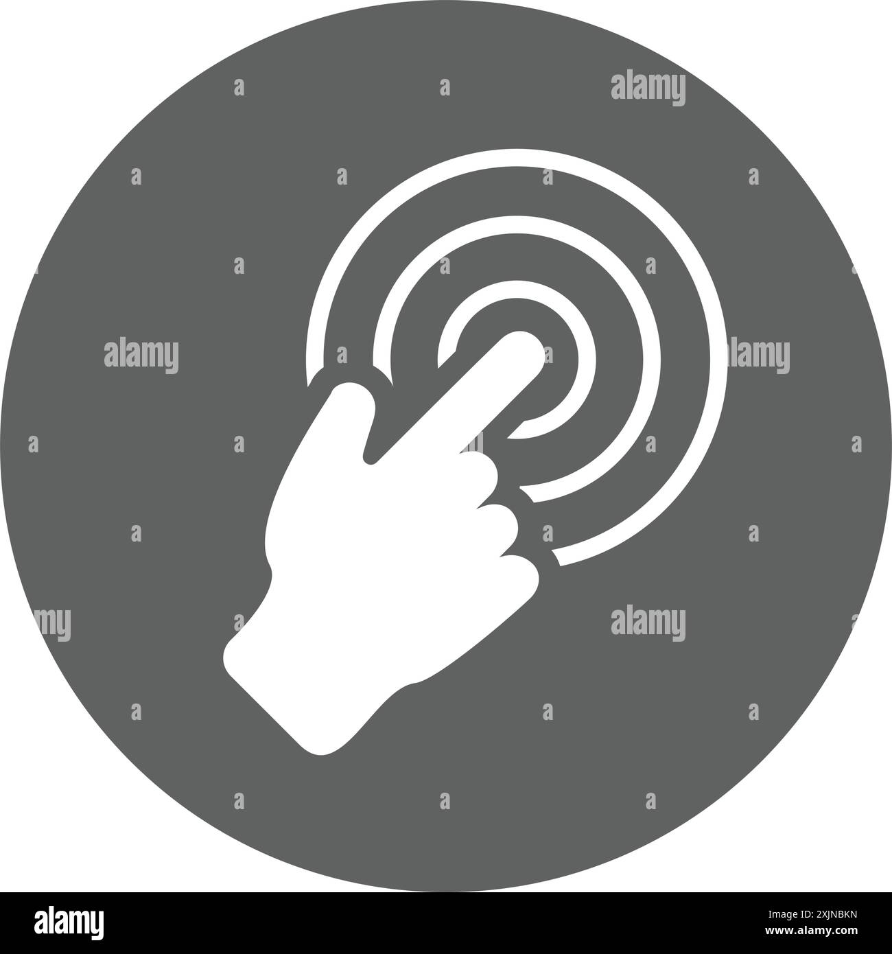 Icona Touch Line, mano - ideale per la progettazione e lo sviluppo di siti Web, file stampati e presentazioni, materiali promozionali, illustrazioni o un Illustrazione Vettoriale